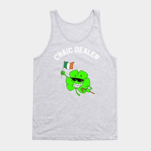 Craic Head Awesome Joke St Pattys Day Flag Tshirt Gift Tank Top by Antzyzzz